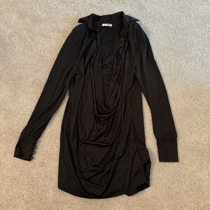 Fashion Nova Slay The Night Cowl Neck Dress